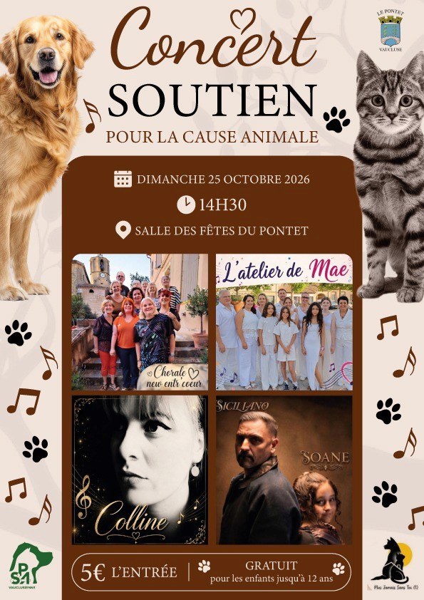 Concert solidaire SPA Vaucluse